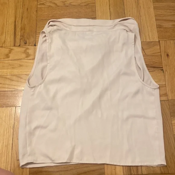 Tan cowl neck blouse - Picture 3 of 3